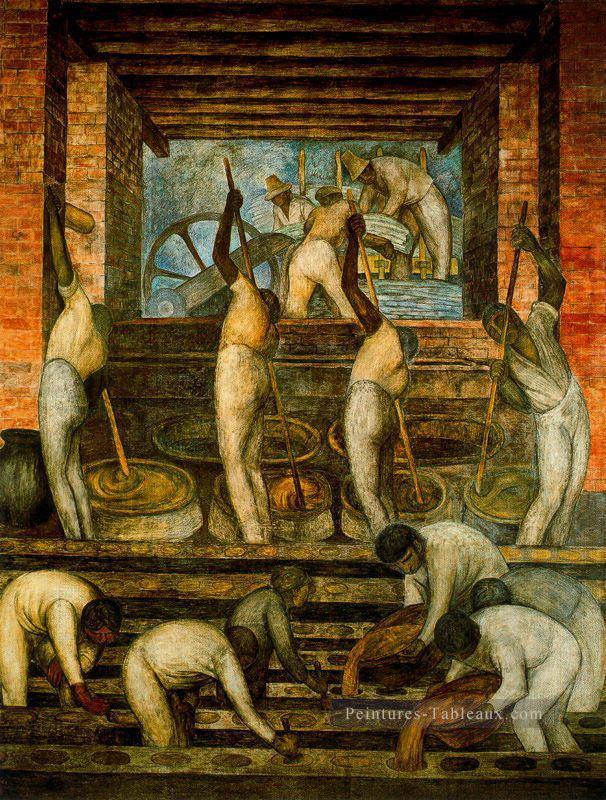 le moulin à sucre 1923 Diego Rivera Peintures à l'huile